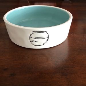 Rae Dunn small cat bowl fish bowl